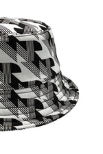 Load image into Gallery viewer, GEO MONOGRAM TRAP COTTON TWILL BUCKET HAT
