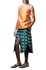 Load image into Gallery viewer, ARCHES GEOMETRIC JACQUARD SILK SKIRT
