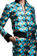 Load image into Gallery viewer, DOME REVERSIBLE JACQUARD SILK TWILL BOMBER JACKET
