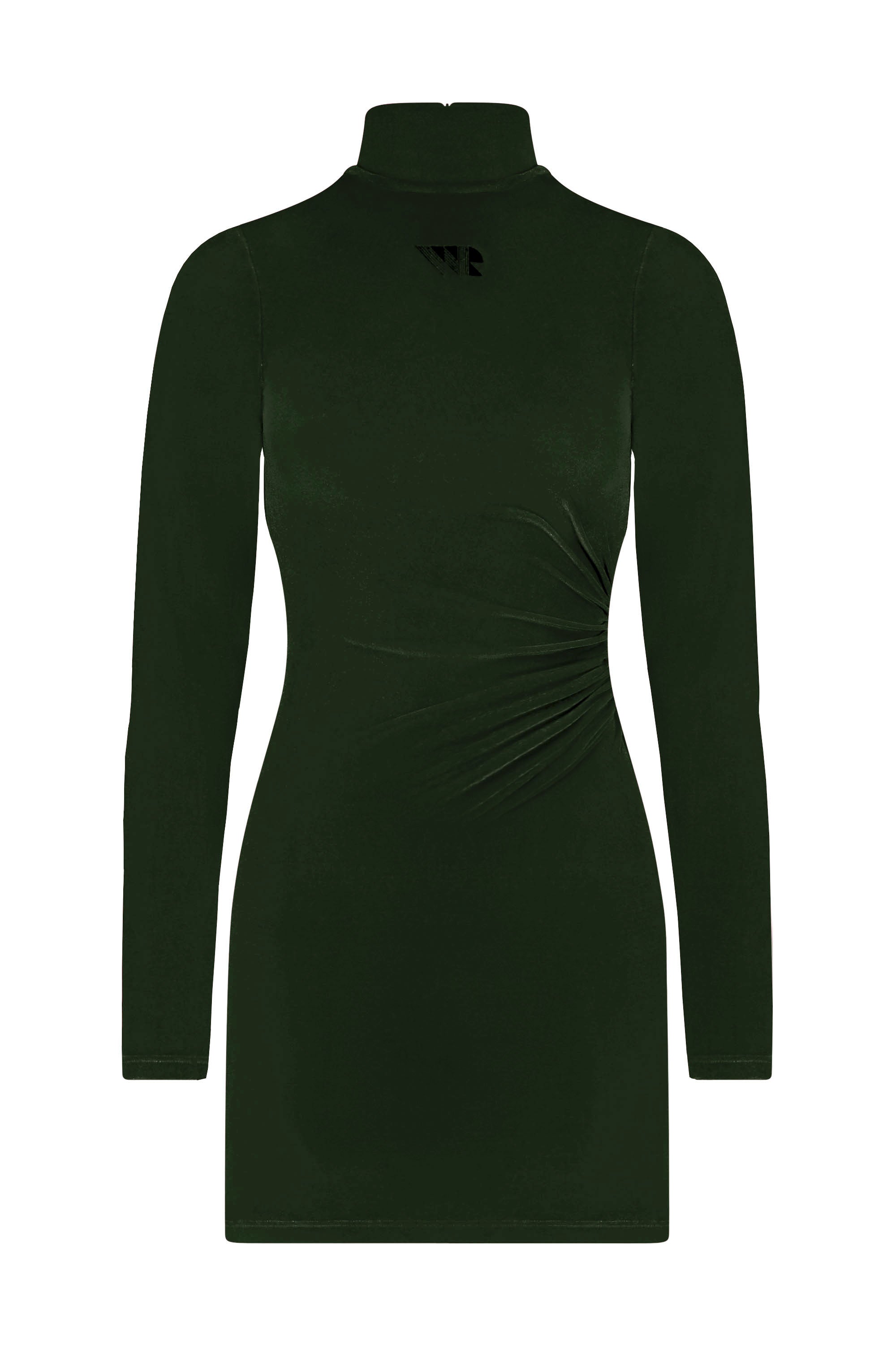 OCTA STRETCH VELVET MINI DRESS EVERGREEN / M OCTA STRETCH VELVET MINI DRESS EVERGREEN / M