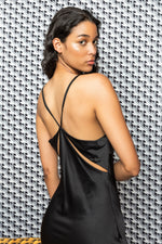 Load image into Gallery viewer, TANGLE SILK CHARMEUSE SLIP DRESS
